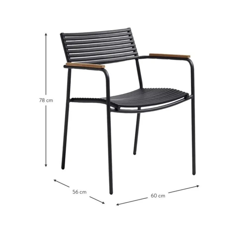 Silla Con Reposabrazos Para Exterior Mood