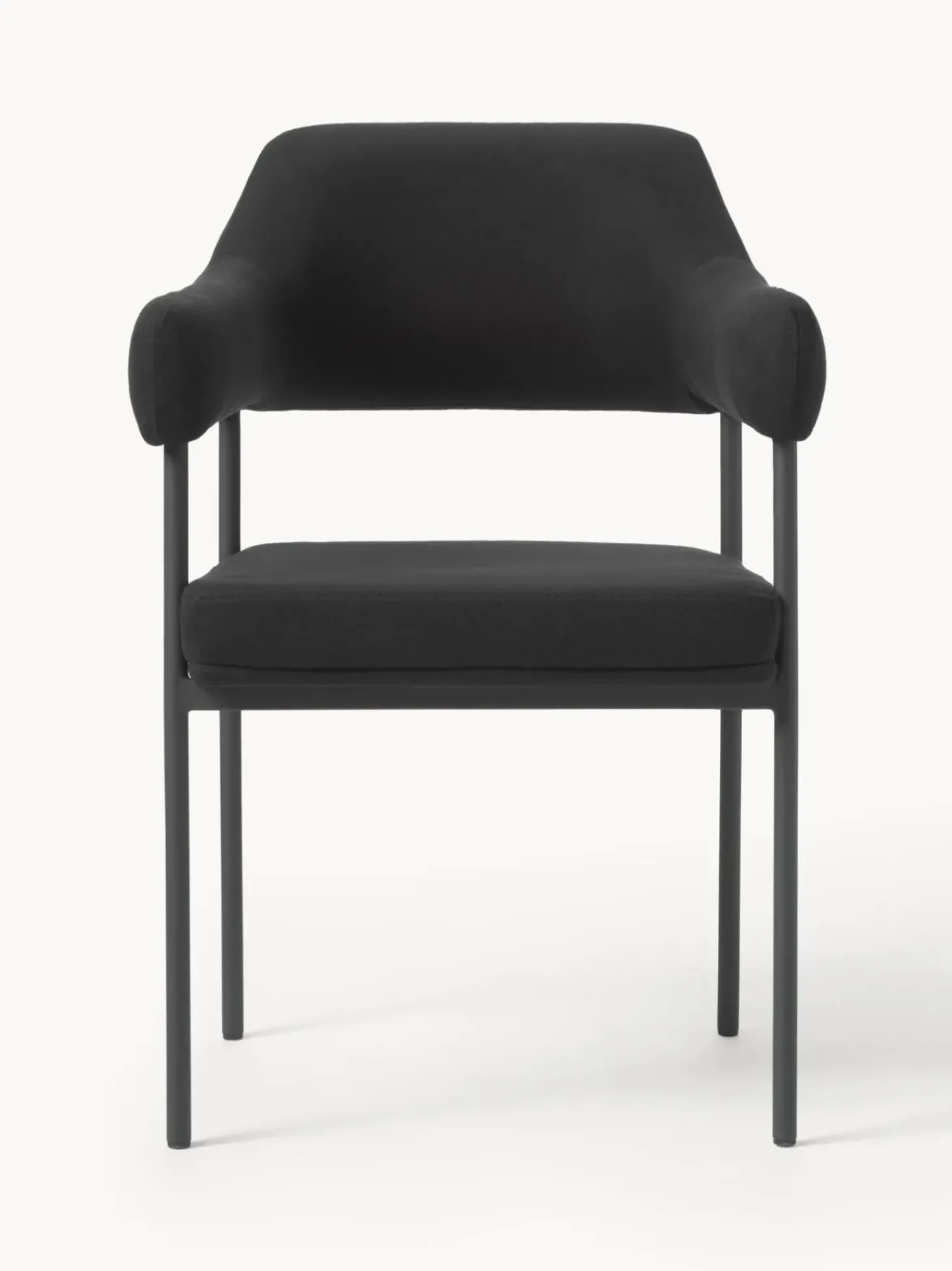 Silla Con Reposabrazos Tapizada Zoe