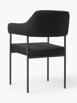 Silla Con Reposabrazos Tapizada Zoe