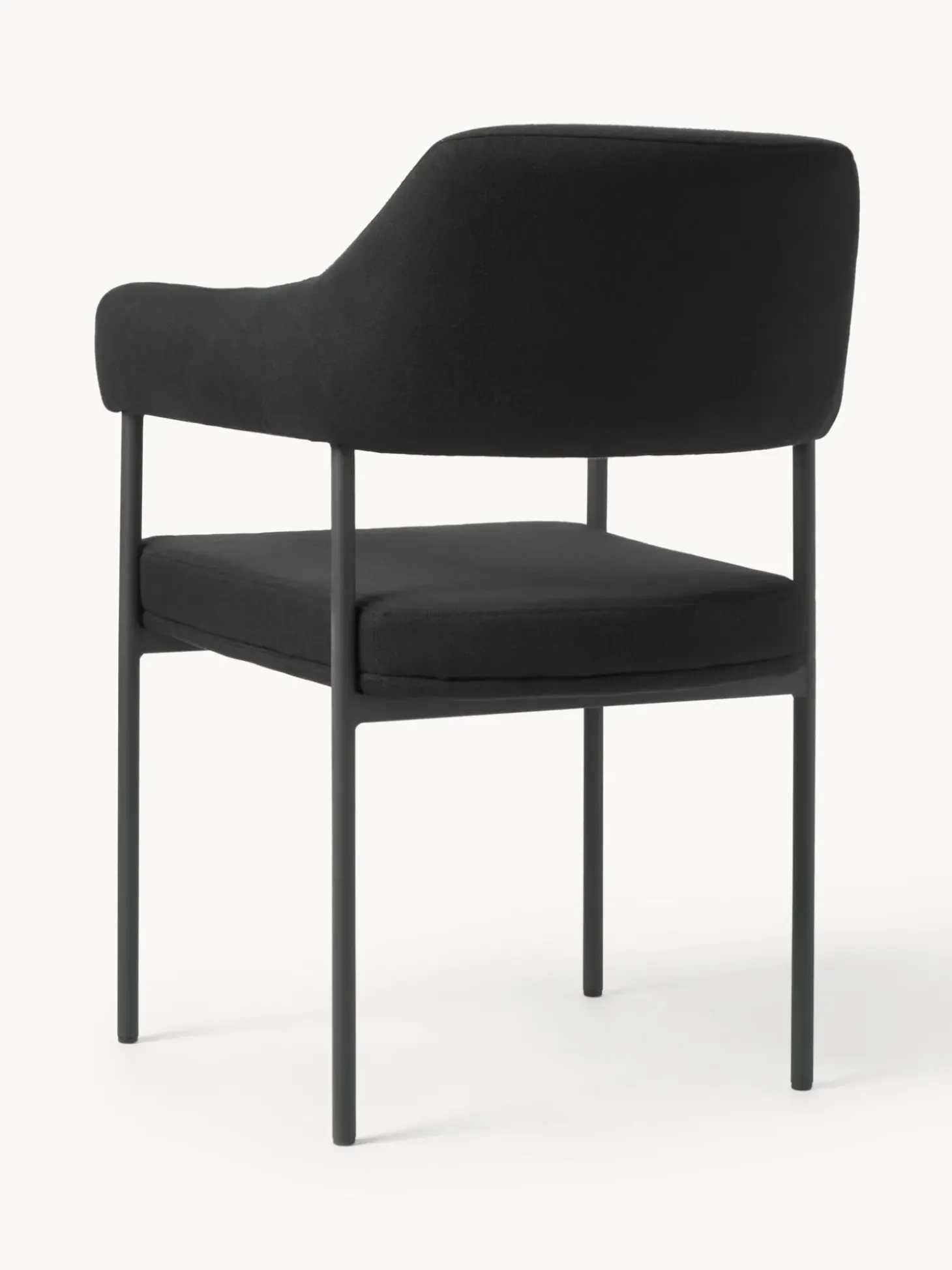 Silla Con Reposabrazos Tapizada Zoe