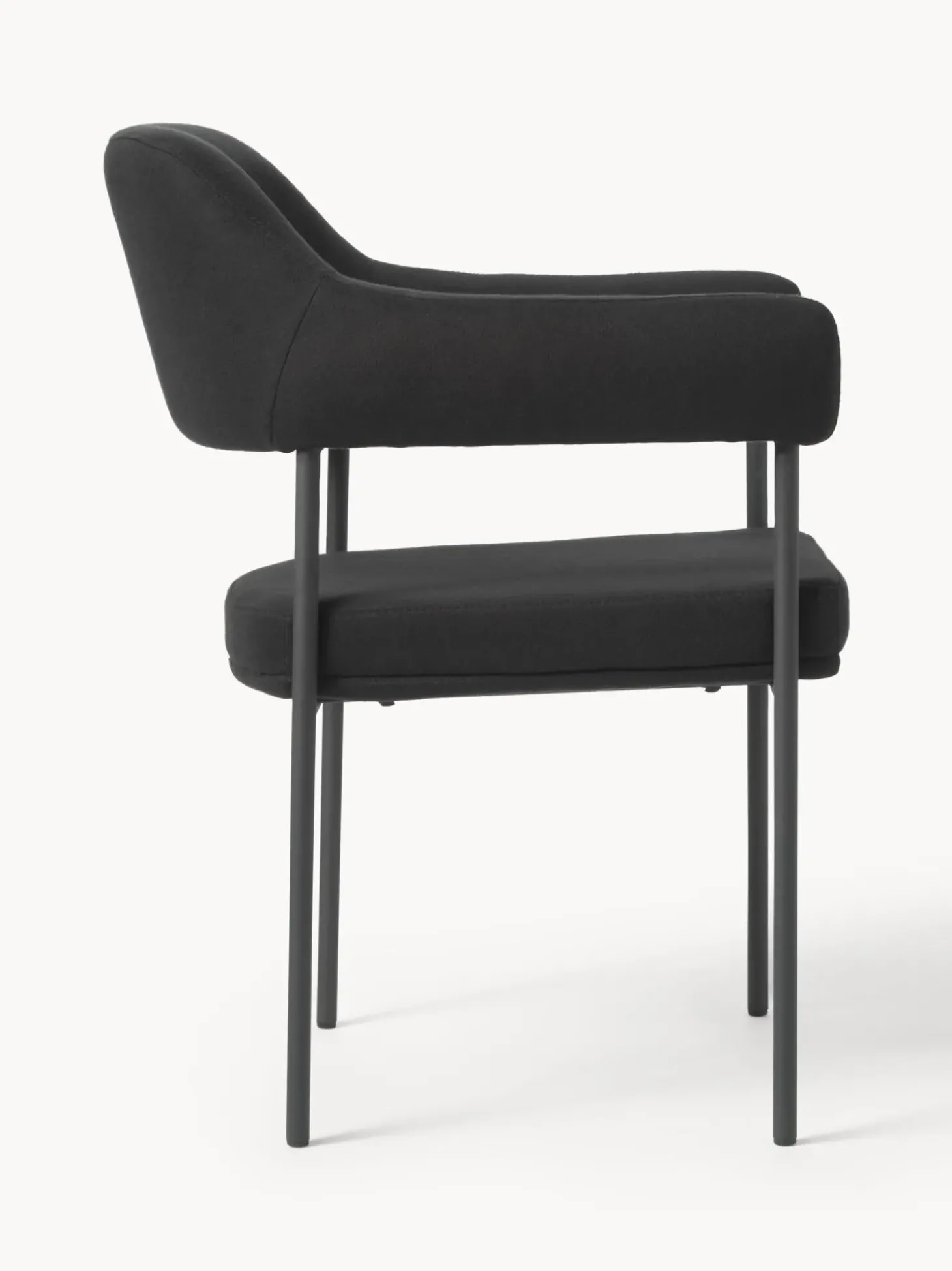 Silla Con Reposabrazos Tapizada Zoe