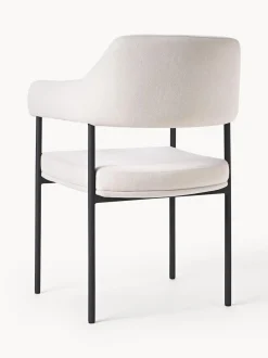 Silla Con Reposabrazos Tapizada Zoe