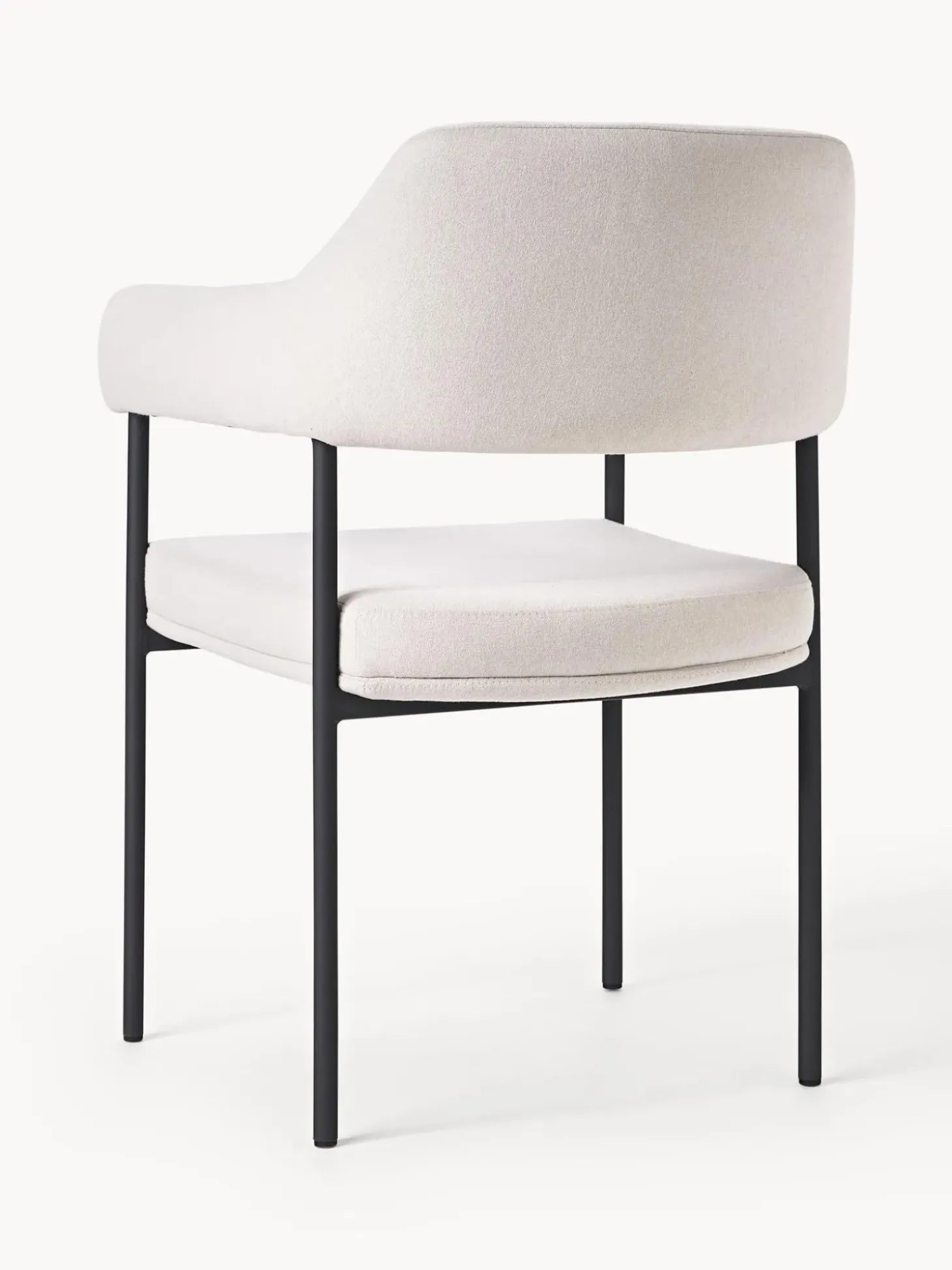 Silla Con Reposabrazos Tapizada Zoe