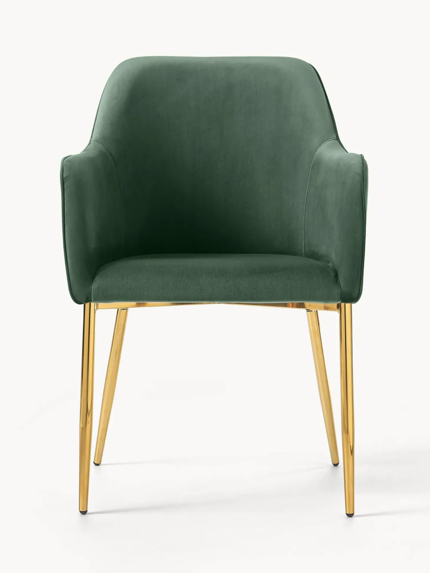 Silla Con Resposabrazos En Terciopelo Ava