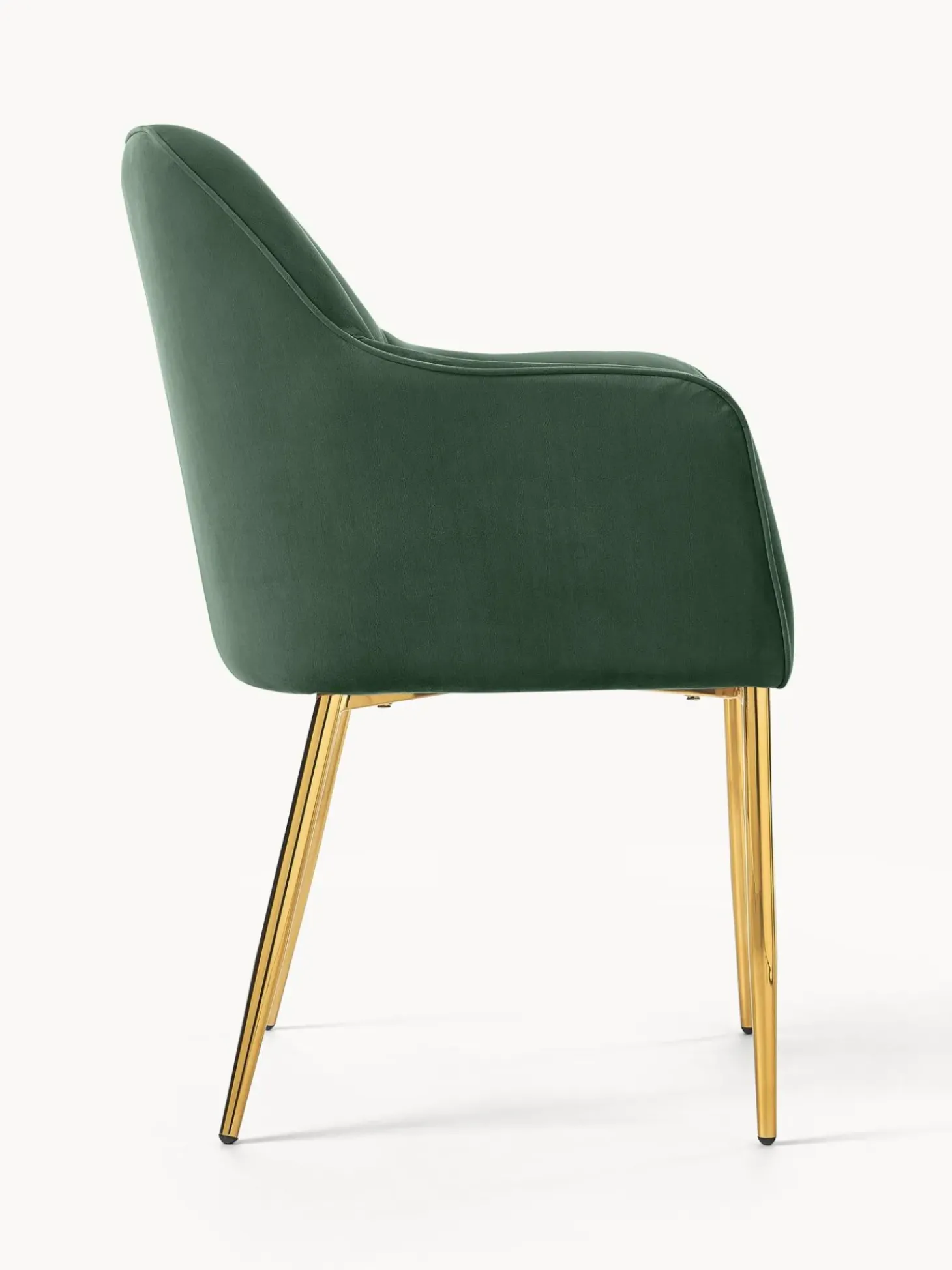 Silla Con Resposabrazos En Terciopelo Ava