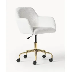 Silla De Escritorio En Tejido Boucle Lucie