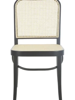 Silla De Madera Con Tejido Vienes Franz