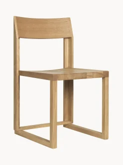 Silla De Madera De Roble Outline