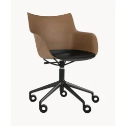 Silla De Oficina Con Reposabrazos Q/Wood, Altura Regulable