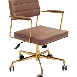 Silla De Oficina De Cuero Sintetico Dottore