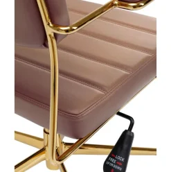 Silla De Oficina De Cuero Sintetico Dottore