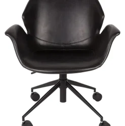 Silla De Oficina De Cuero Sintetico Nikki, Altura Regulable