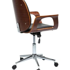 Silla De Oficina De Cuero Artificial Patron, Altura Regulable