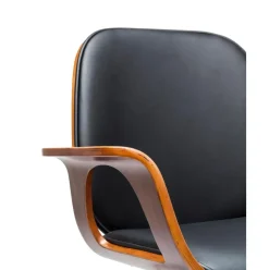 Silla De Oficina De Cuero Artificial Patron, Altura Regulable