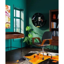 Silla De Oficina De Cuero Artificial Patron, Altura Regulable