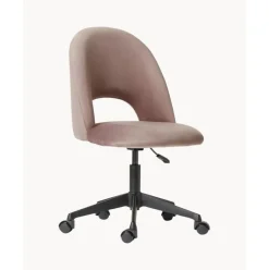 Silla De Oficina De Terciopelo Rachel, Altura Regulable