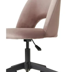 Silla De Oficina De Terciopelo Rachel, Altura Regulable