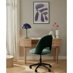 Silla De Oficina De Terciopelo Rachel, Altura Regulable