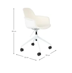 Silla De Oficina En Tejido Boucle Albert, Regulable En Altura