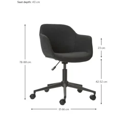 Silla De Oficina Tapizada Fiji