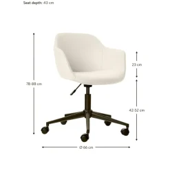 Silla De Oficina Tapizada Fiji