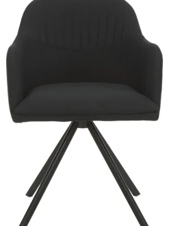 Silla Giratoria Con Reposabrazos Tapizada Lola