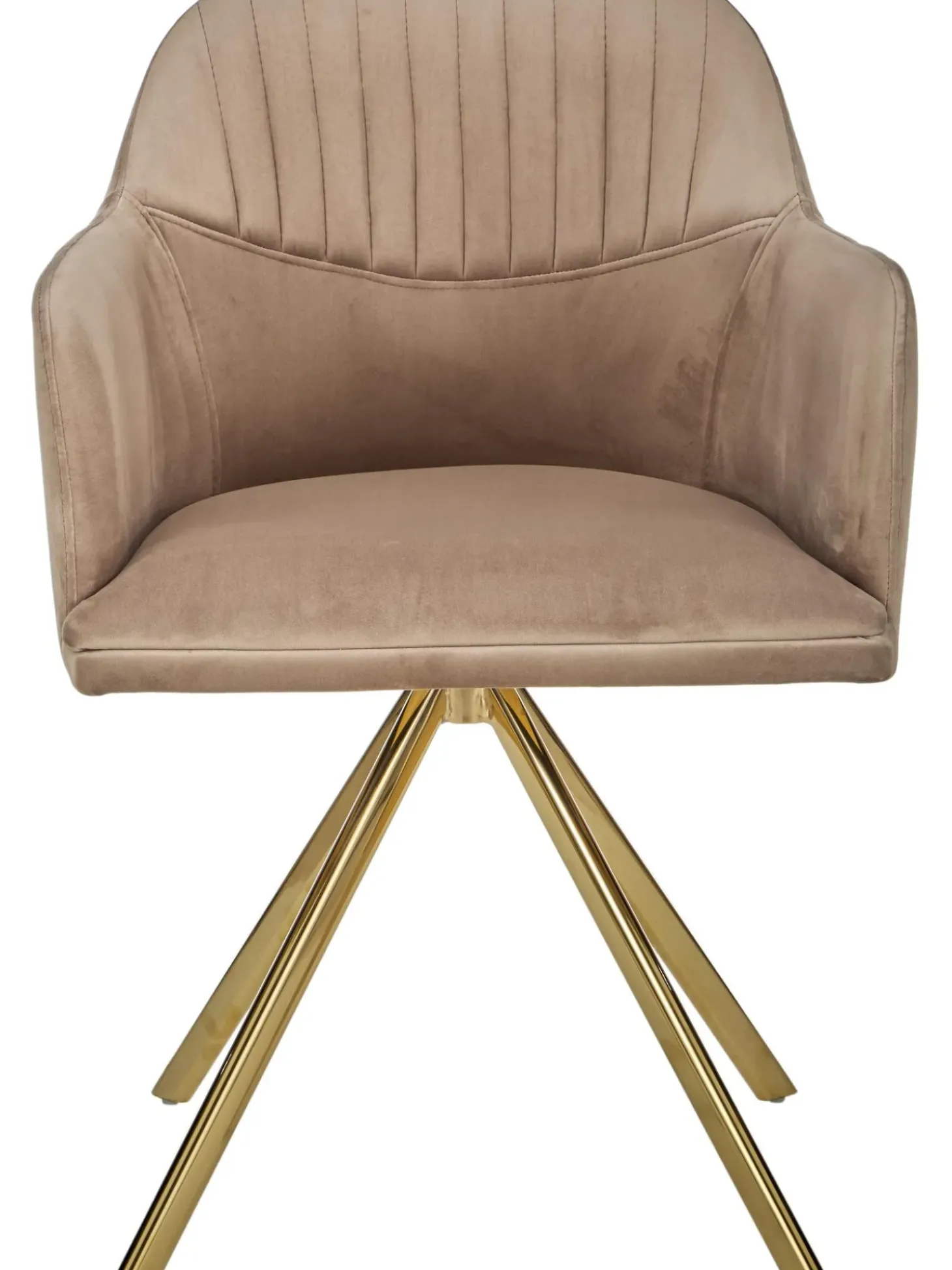 Silla Giratoria Con Reposabrazos De Terciopelo Lola