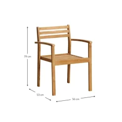 Silla Para Exterior De Teca Oxford