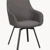 Silla Tapizada Con Reposabrazos Giratoria Alison