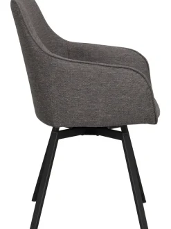 Silla Tapizada Con Reposabrazos Giratoria Alison