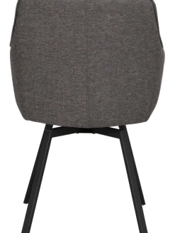 Silla Tapizada Con Reposabrazos Giratoria Alison