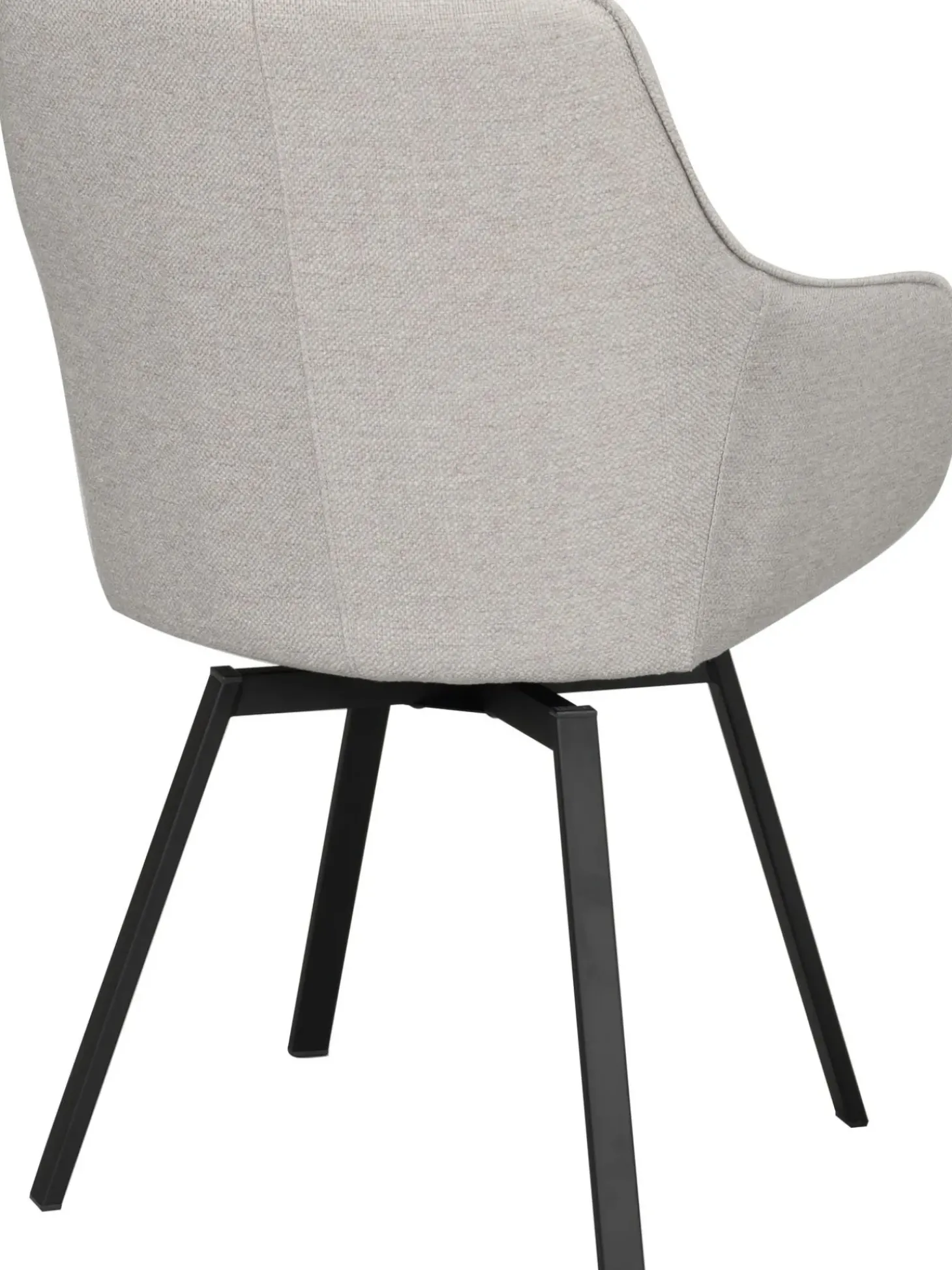 Silla Tapizada Con Reposabrazos Giratoria Alison