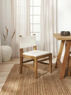 Silla Tapizada De Madera Liano