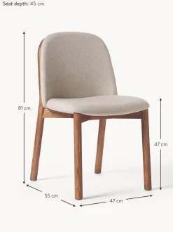 Silla Tapizada De Madera De Fresno Julie