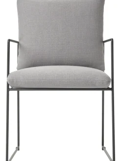 Silla Tapizada De Metal Wayne