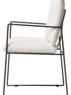 Silla Tapizada De Metal Wayne