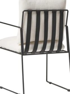 Silla Tapizada De Metal Wayne