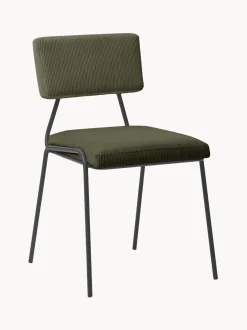 Silla Tapizada En Pana Mats, 2 Uds.