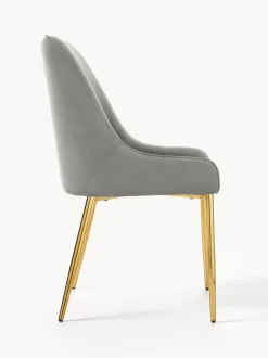 Silla Tapizada En Terciopelo Ava