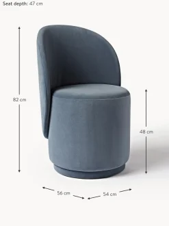 Silla Tapizada En Terciopelo Zeyno