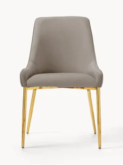 Silla Tapizada En Terciopelo Ava