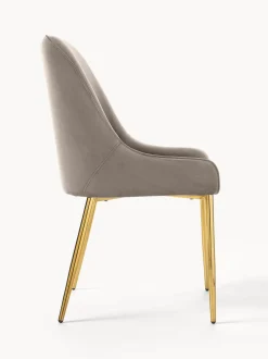 Silla Tapizada En Terciopelo Ava