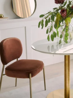 Silla Tapizada En Terciopelo Viggo