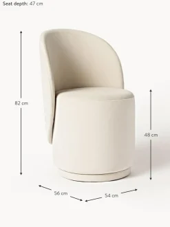 Silla Tapizada En Terciopelo Zeyno