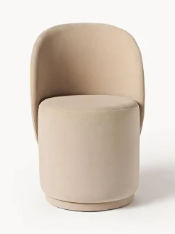 Silla Tapizada En Terciopelo Zeyno