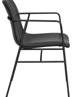 Sillas Con Reposabrazos De Cuero Sintetico Huntingbay, 2 Uds.