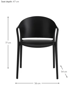 Sillas Con Reposabrazos De Plastico Monti, 2 Uds.