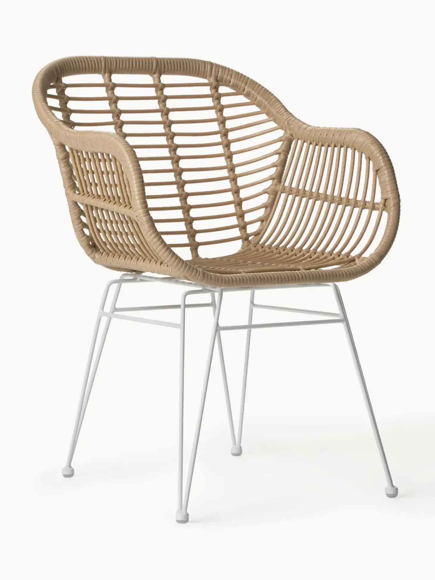 Sillas De Ratan Con Reposabrazos Costa, 2 Uds.