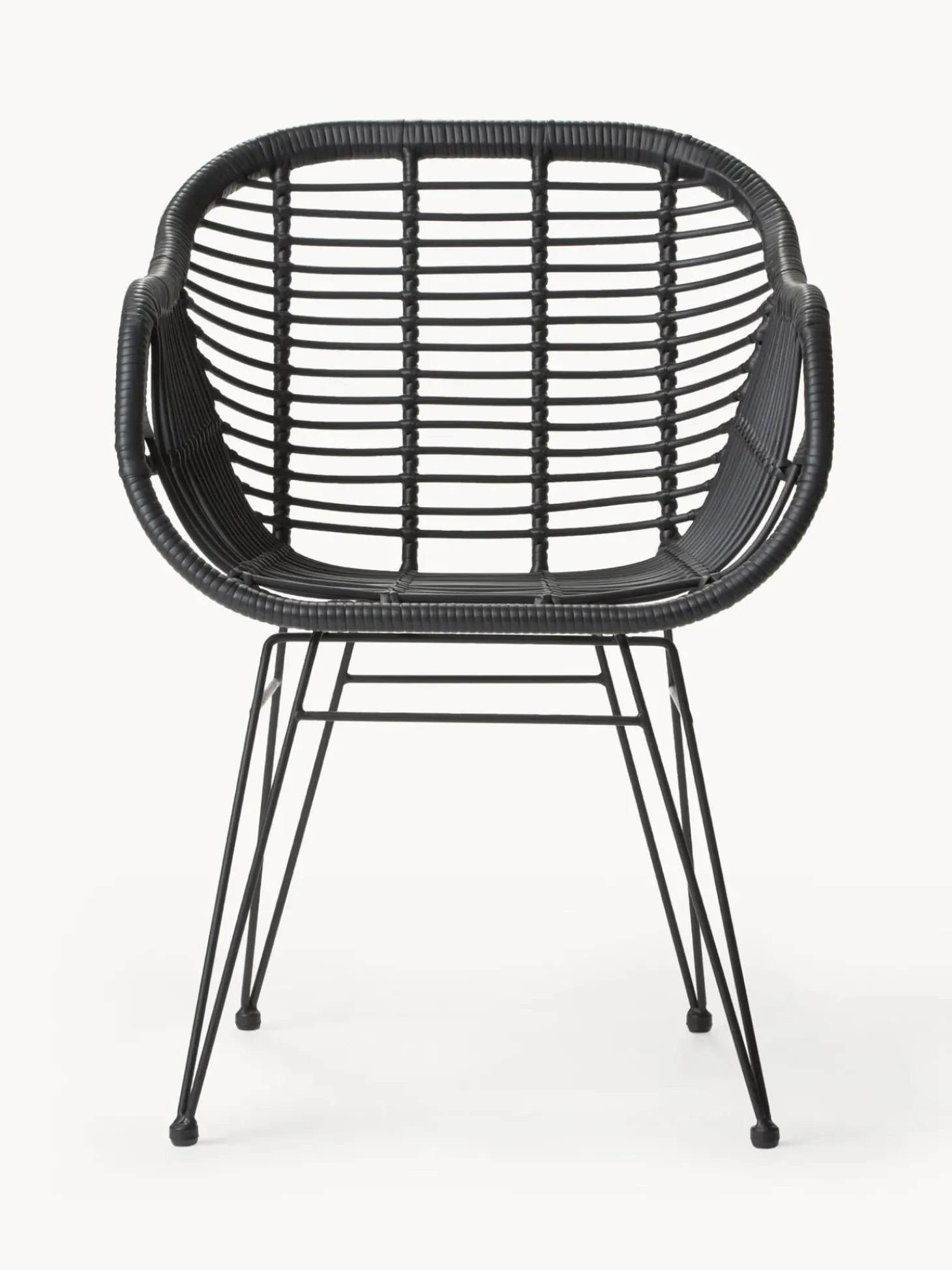 Sillas De Ratan Con Reposabrazos Costa, 2 Uds.