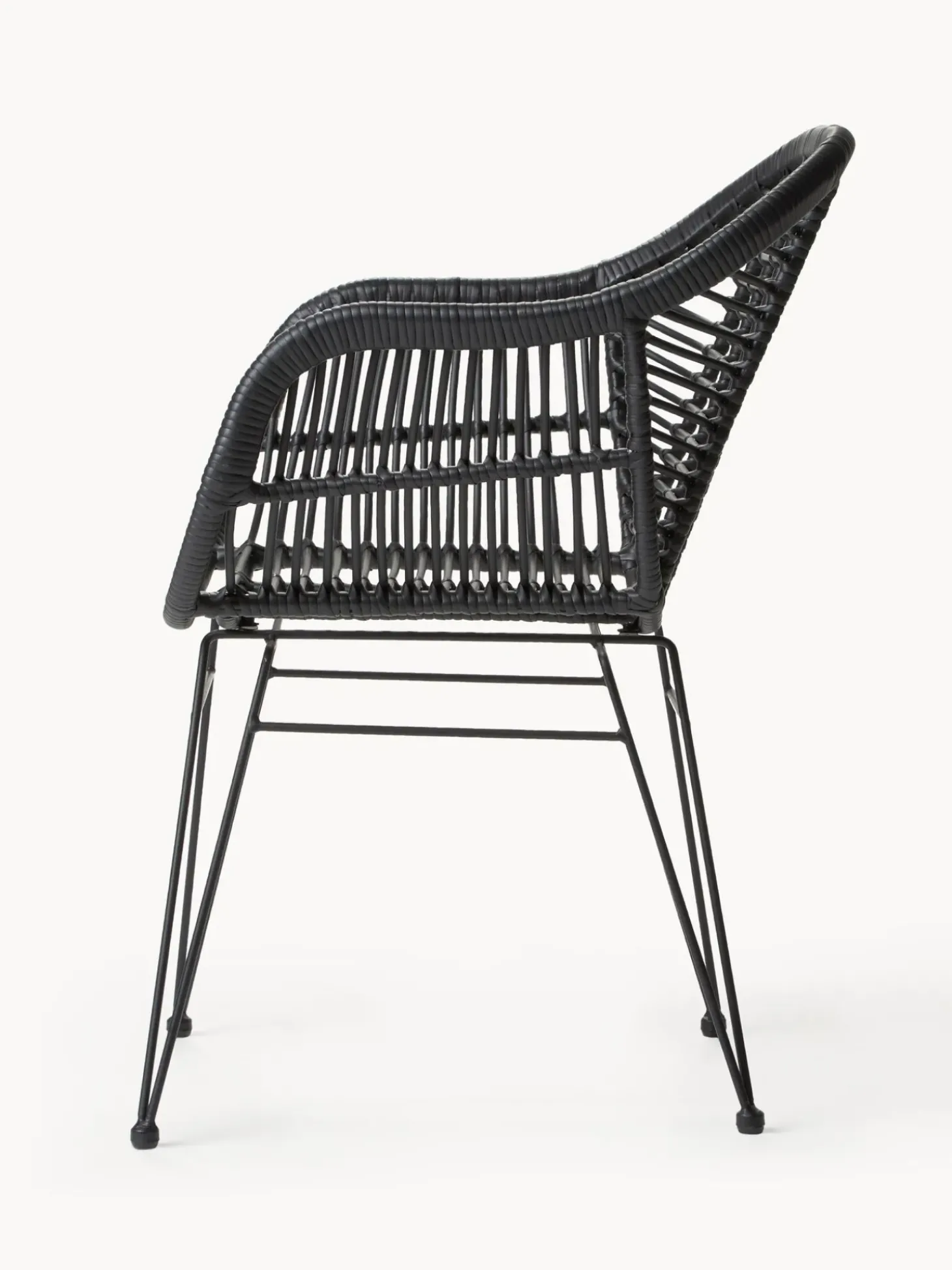 Sillas De Ratan Con Reposabrazos Costa, 2 Uds.